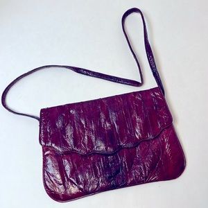 Genuine eel skin bag